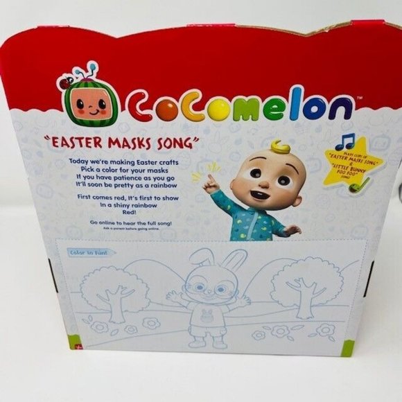Cocomelon Springtime JJ Plush Doll Exclusive Sings Easter Mask 2022 - Picture 5 of 7